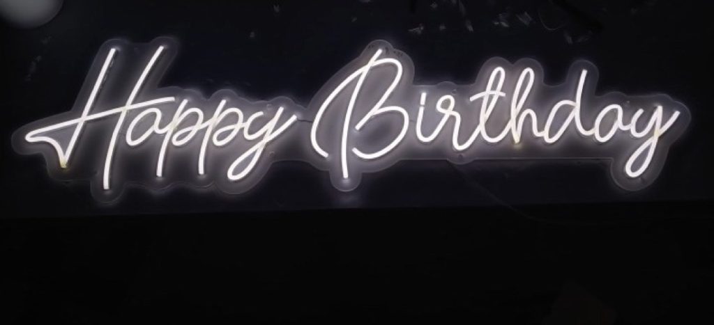 Happy Birthday Neon Sign Rental